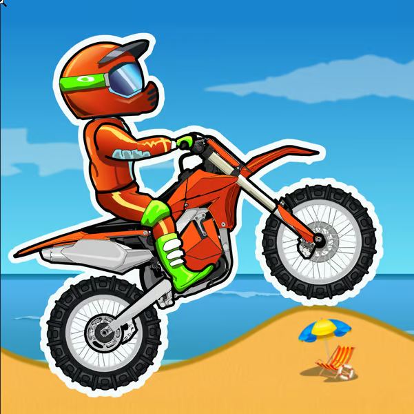 Moto X3M is an awesome bike game with 22 challenging levels. Choose a bike, put your helmet on, pass obstacles and get ready to beat the time on tons of off-road circuits.