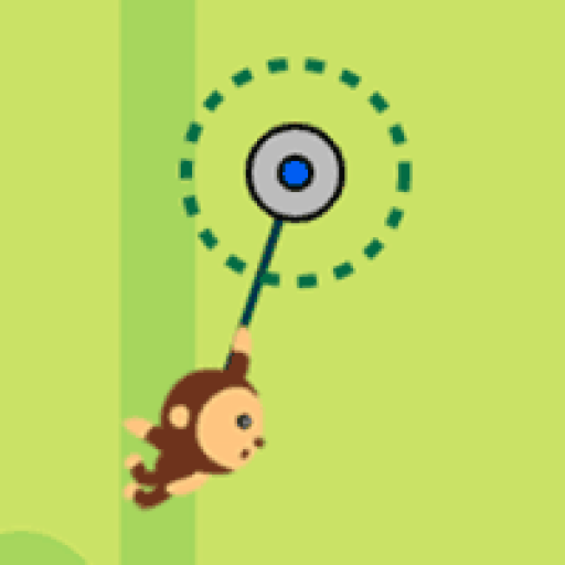 Swing Monkey is a one-button monkey swinging game to reach the finish line successfully.